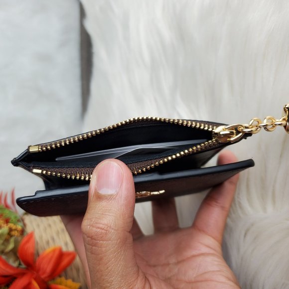 COACH SNAP CARD CASE IN SIGNATURE CANVAS - Picture 5 of 5